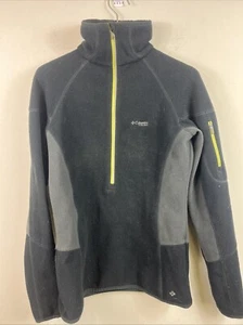 Columbia Omni-Heat Women’s Fleece Jacket Black Half Zip Pullover Size Small - Picture 1 of 6
