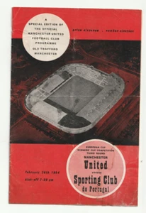 Manchester United v Sporting Club Portugal 1963/64 Cup Winners Cup 3rd Round - Picture 1 of 1