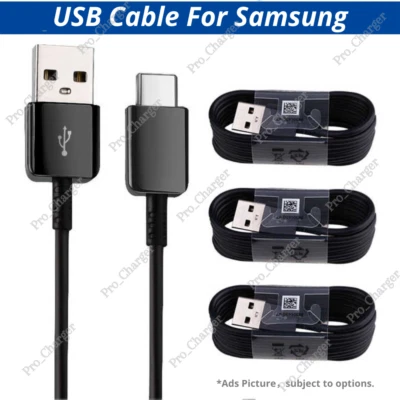 Cable cargador rápido USB C tipo C para Samsung S 22 21 20 10 A 53 52 51 50 14 Foto 1 de 4