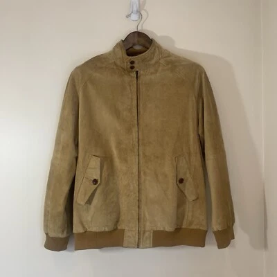 Orvis Mens Suede Jacket Large Tan Classic Casual Old Money Preppy READ - Image 1 of 4
