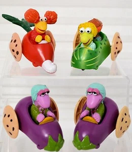 4 figuras de coche vegetal FRAGGLE ROCK MC Donald's 1988 de Happy Meals - Imagen 1 de 4