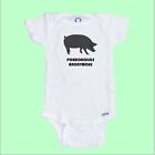 Porkoholics Anonymous Funny Baby Onesie 100% Cotton Free Shipping