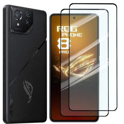 2PCS ASUS ROG Phone 8 Rog8 Pro Full Cover Tempered Glass Cover Screen Protector - Image 1 of 4