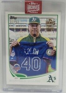 BARTOLO COLON 2023 Topps Archives Signature 2013 Update Series AUTO SP #/53 A's 