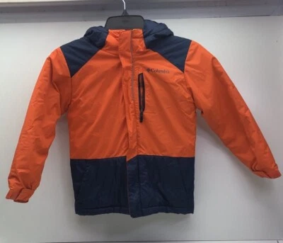 Chaqueta Columbia Niños Talla XS (6/7) Naranja Y Azul Con Capucha Foto 1 de 4