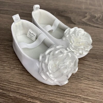 Stepping Stones Talla 6-9 Meses Bebé Niñas Blanco Estilo Ballet Foto 1 de 4