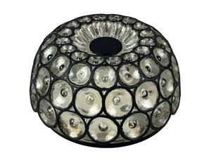 60er 70er Jahre Deckenlampe Glashütte Limburg Germany Plafoniere Glas & Metall - Picture 1 of 19