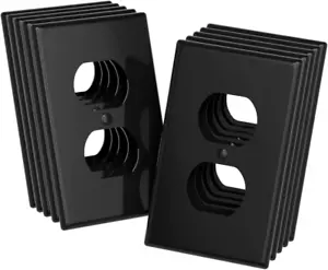 Covers Wall Plates - Duplex Receptacle Outlet Covers 10-Packs Electrical New - Picture 1 of 8
