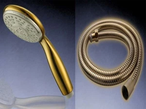 LIMITED GOLD EDITION: LUXUS DUSCHKOPF &  DUSCHSCHLAUCH - Picture 1 of 1