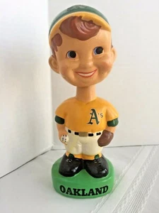 Vintage Oakland Athletics A's MLB Baseball Nodder Composition Good Condition - Picture 1 of 9