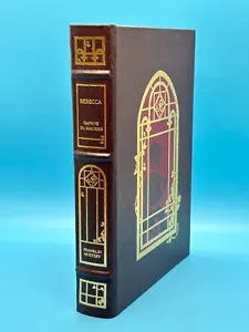 Full Leather Rebecca Franklin Library Daphne du Maurier 1987 w/ Bookmark Exc Con - Foto 1 di 16