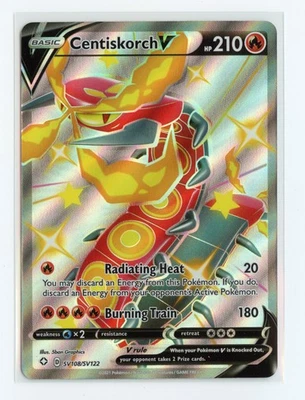 Centiskorch V SV108/SV122 Shiny Holo Rare Shining Fates: Shiny Vault Pokemon - Image 1 of 2