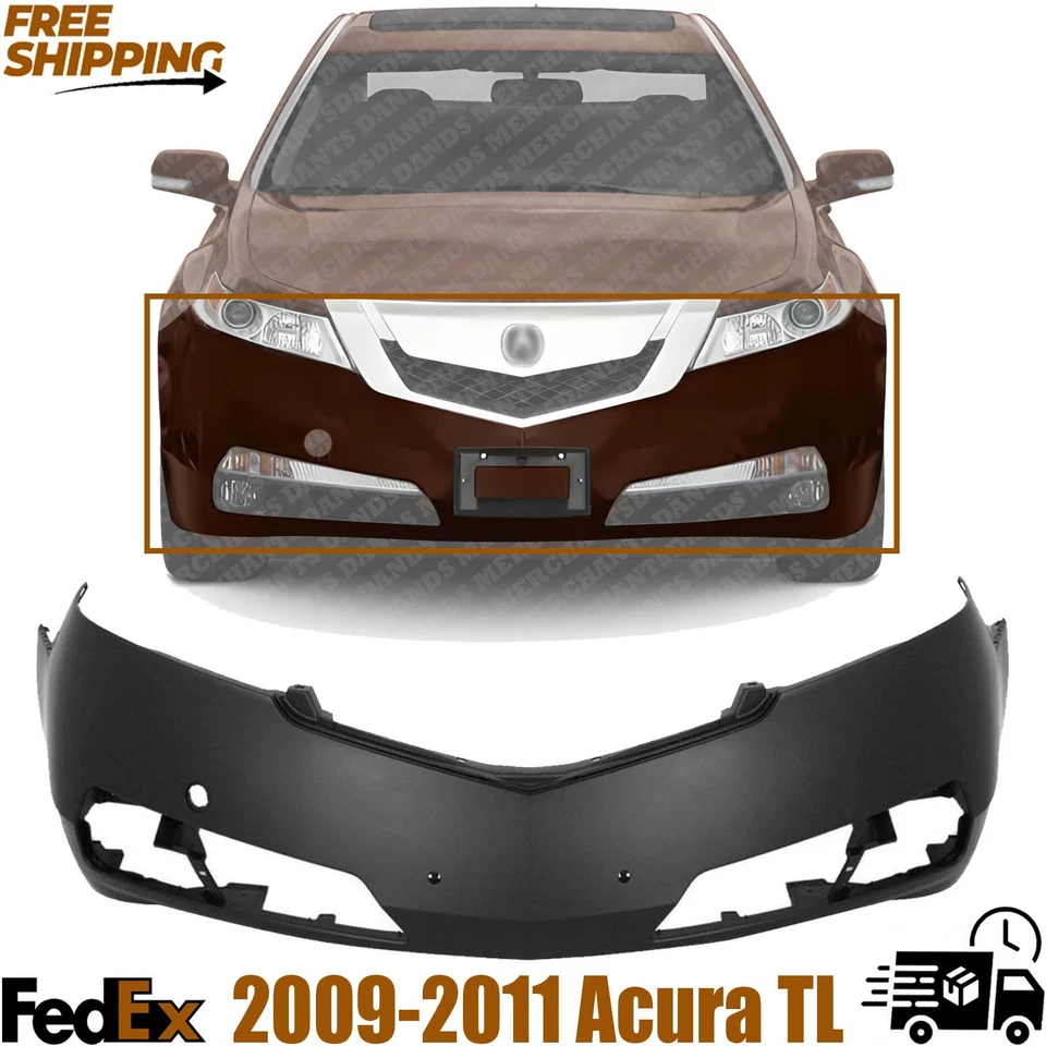 Cubierta de parachoques delantero Acura TL 2009-2011, imprimada, negra | AC1000163 Foto 1 de 4