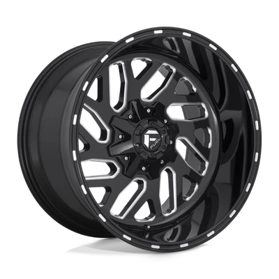 Rueda 24x12 Fuel D581 Triton negra y fresada 8x6,5 (-44 mm) Foto 1 de 4
