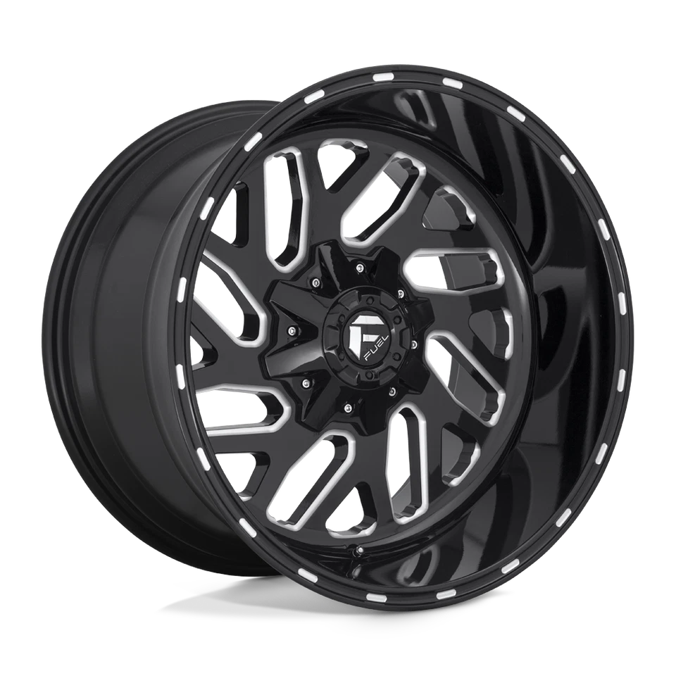 Rueda 24x12 Fuel D581 Triton negra y fresada 8x6,5 (-44 mm) Foto 1 de 4