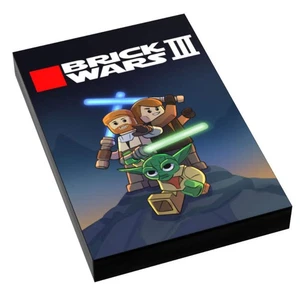 Custom LEGO SW III: Clone Wars Video Game Cover (2x3 Tile) made using LEGO part - Picture 1 of 1
