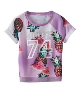 Juicy Couture Girls Fruit Roll Cuff Sweatshirt