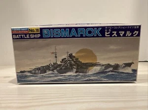 VINTAGE BANDAI 1:2000 German Navy Bismarck,  Battleship ,  NAVY COLLECTION #19 - Picture 1 of 6