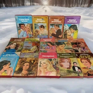✅Lot of 14 VTG Harlequin Romance Novels Fantasy/Romantic/Erotica/out of Print PB - Picture 1 of 12