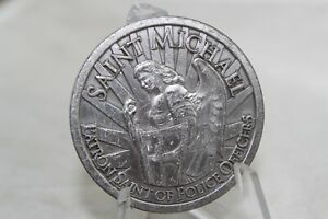 Saint Michael Patron Saint of Police Officers challenge coin