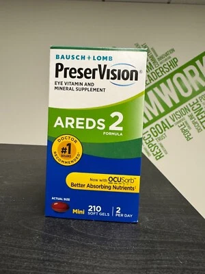 Bausch + Lomb PreserVision AREDS 2 210 geles blandos nuevo sellado exp. 02/26 Foto 1 de 4