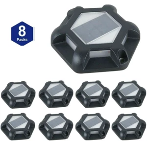 Solar Dock Lights Outdoor Waterproof for Dock Stairs driveways (8 Packs) - Picture 1 of 7