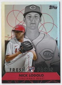 Tarjeta de novato 2022 Topps de béisbol Nick Lodolo #FF-12 Fresh Faces Cincinnati roja radiocontrol - Imagen 1 de 1