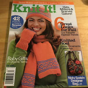 BHG Knit It Knitting Patterns Boho Coat Cat Bordhi Felted Bag Baby Gift Hat 2006