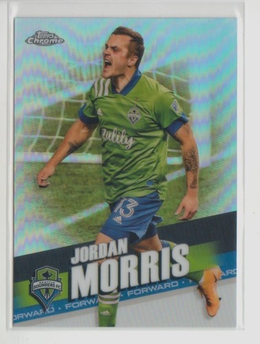 2022 Topps rifrattore cromato MLS #104 Jordan Morris piatto S H