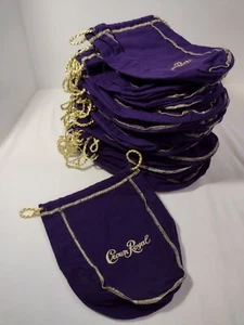 Großes Paket Crown Royal Taschen 44 lila mittelgroß 9" Kordelzug - Bild 1 von 1
