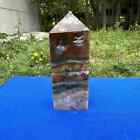 510g natural ocean jasper obelisk quartz crystal point healing