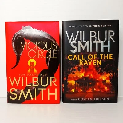 Paquete de 2 fundas duras Wilbur Smith. Círculo vicioso. Call of the Raven. Foto 1 de 4