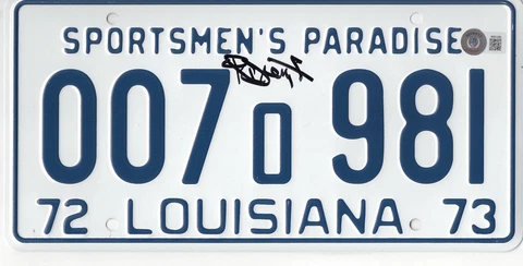 RICHARD DREYFUSS JAWS SIGNED LICENSE PLATE PROP AUTOGRAPH BECKETT BAS COA Cover