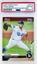 2020 Topps Now Julio Urias L.A. Dodgers World Series Champions #WS15 PSA 10 💎