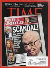 Time Magazine July 25 2011 Rupert Murdoch John Boehner Betty Ford Robert Lopez