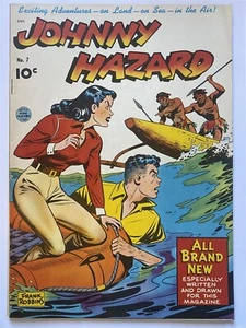 JOHNNY HAZARD #7 Best Books Frank Robbins King Features Golden Age 1949 HIGH VF - Bild 1 von 3