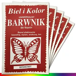 5 x 10 g Textilfarbe Kirschrot Stofffarbe Batikfarbe Stoff Färben Nachfärben - Bild 1 von 1
