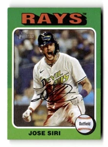 2024 Topps Heritage High Number - Jose Siri #664 Throwback Variation - Picture 1 of 2