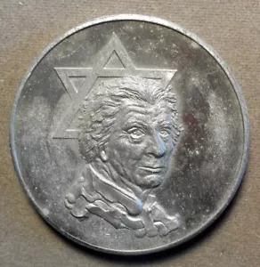 Kalender: (Golda Meir, Davidstern) 1975 (Kalender). Zink, dick, 63mm, un - Bild 1 von 2