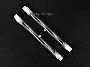 2pcs 200W 120V R7s Linear Tungsten Halogen Lamp Light Tube Globe 78mm Dimmable - Picture 1 of 3