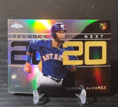 2020 Topps Chrome Yordan Alvarez RC Decades Next Houston Astros Rookie #4 - Image 1 of 2