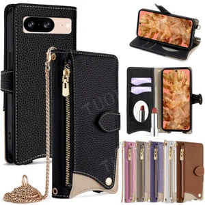 Funda protectora de móvil para Google Pixel 7 8 Pro 7A 8A 6A 9 9 Pro Wallet Cover Case - Imagen 1 de 92