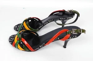 Fendi Multi Color Slingback Shoes 36 US 6 Italy - Picture 1 of 9