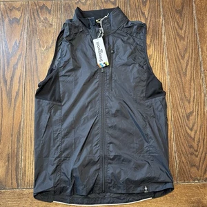 SmartWool Active Ultralite Full Zip Vest Black Small New With Tags - Picture 1 of 7
