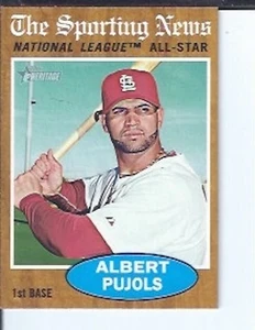 Albert Pujols 2011 Topps Heritage Sporting News All Star - Picture 1 of 1