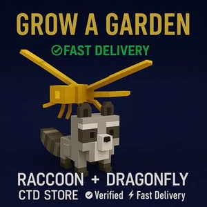 Waschbär + Drachenfliege | Grow a Garden | OP GÖTTLICHES HAUSTIER 🔥 - Bild 1 von 1