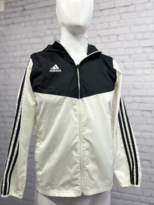 Adidas Kids' Tiro Soccer Windbreaker, Black/White Size S - Picture 1 of 13