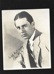 Original Vintage um 1920 BEN LYON PORTRAIT gedruckte Signatur - Bild 1 von 1