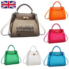 JELLY BAG CROSSBODY TRANSPARENT BAGS CASUAL SHOULDER HANDBAG TOTE BAG CLEAR PVC