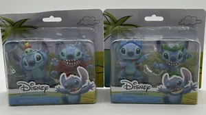 Disney Lilo & Stitch Figure Sets 4 Total NIB Superhero, Hula, Alien & Scrump - Picture 1 of 4